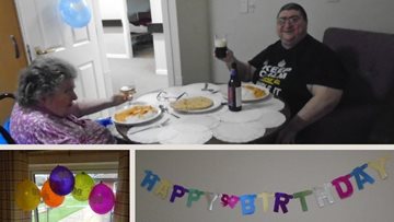Dudley Resident marks 60th with special dinner